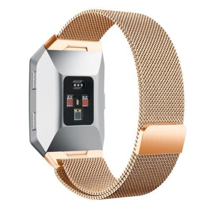 Soft remienok z nerezovej ocele na Fitbit Ionic - rosegold