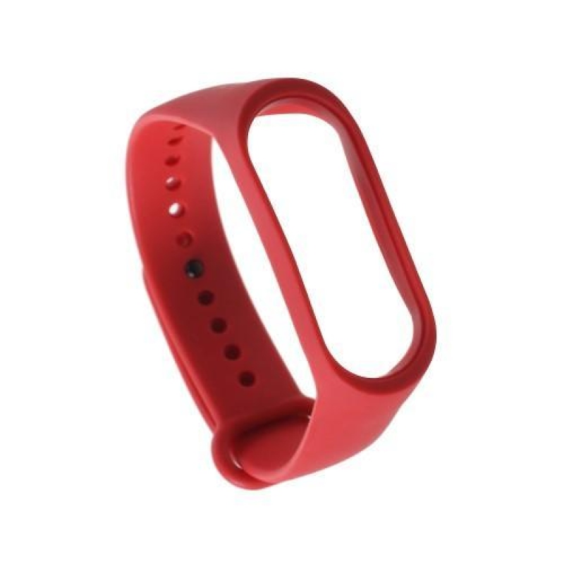 Softie silikónový remienok na Xiaomi Mi Band 3 - červený