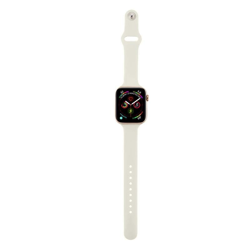 Softy silikónový remienok na Apple Watch 5/4 40mm, 3/2/1 38mm - béžový