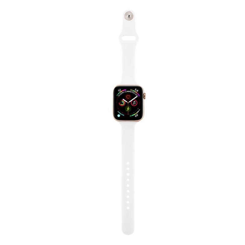 Softy silikónový remienok na Apple Watch 5/4 40mm, 3/2/1 38mm - biely