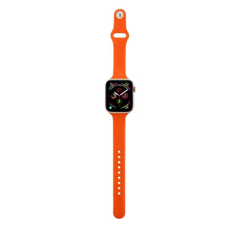 Softy silikónový remienok na Apple Watch 5/4 40mm, 3/2/1 38mm - oranžový