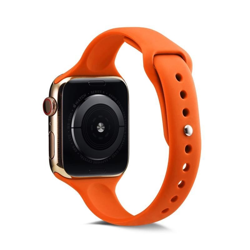 Softy silikónový remienok na Apple Watch 5/4 40mm, 3/2/1 38mm - oranžový