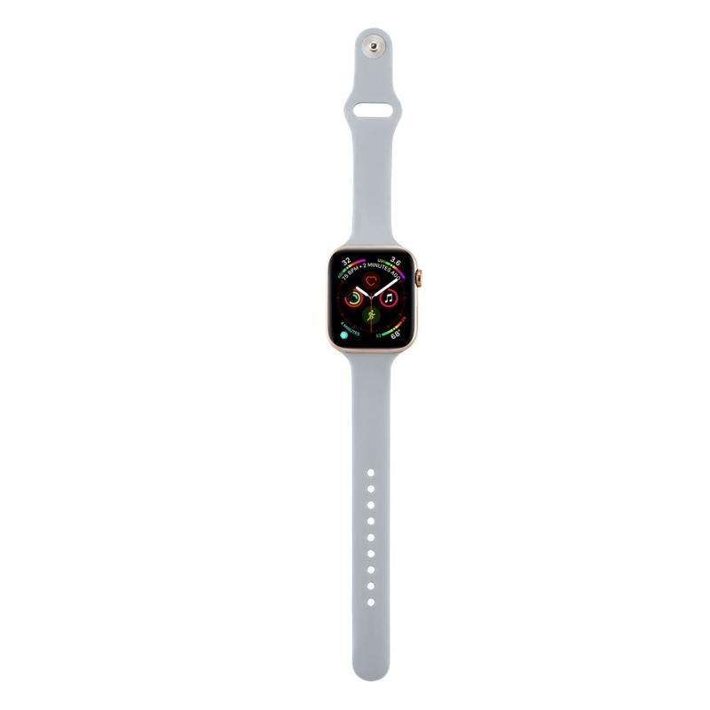 Softy silikónový remienok na Apple Watch 5/4 40mm, 3/2/1 38mm - sivý