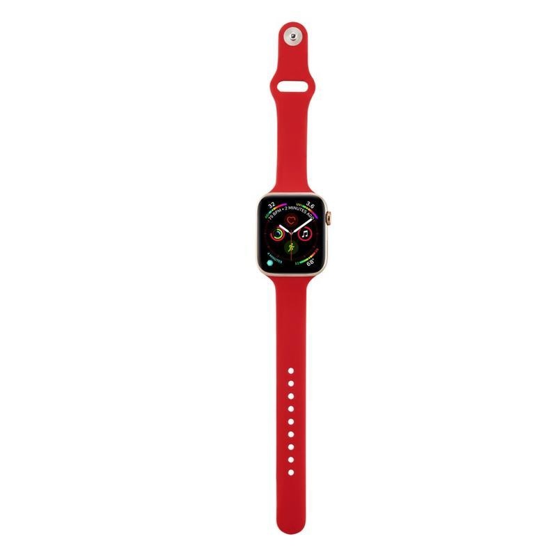 Softy silikónový remienok na Apple Watch 5/4 40mm, 3/2/1 38mm - svetločervený