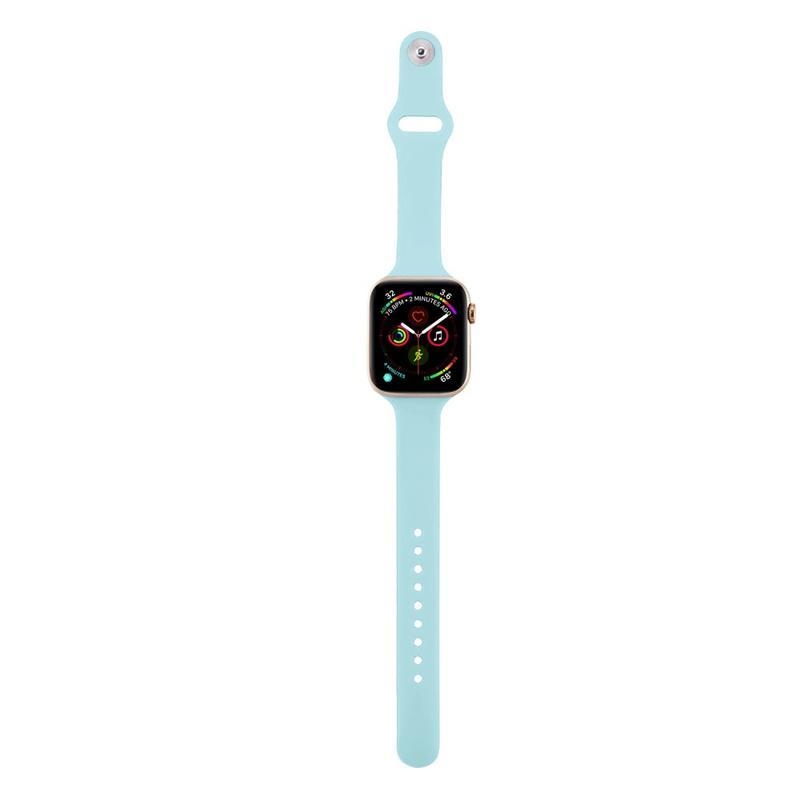 Softy silikónový remienok na Apple Watch 5/4 40mm, 3/2/1 38mm - svetlomodrý