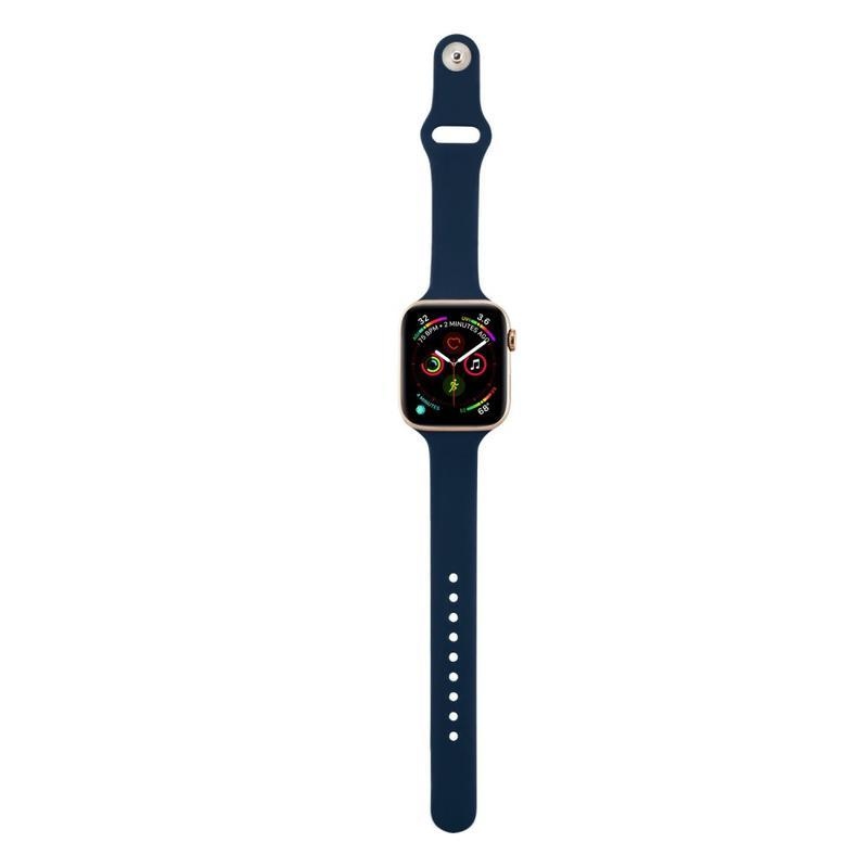 Softy silikónový remienok na Apple Watch 5/4 40mm, 3/2/1 38mm - tmavomodrý