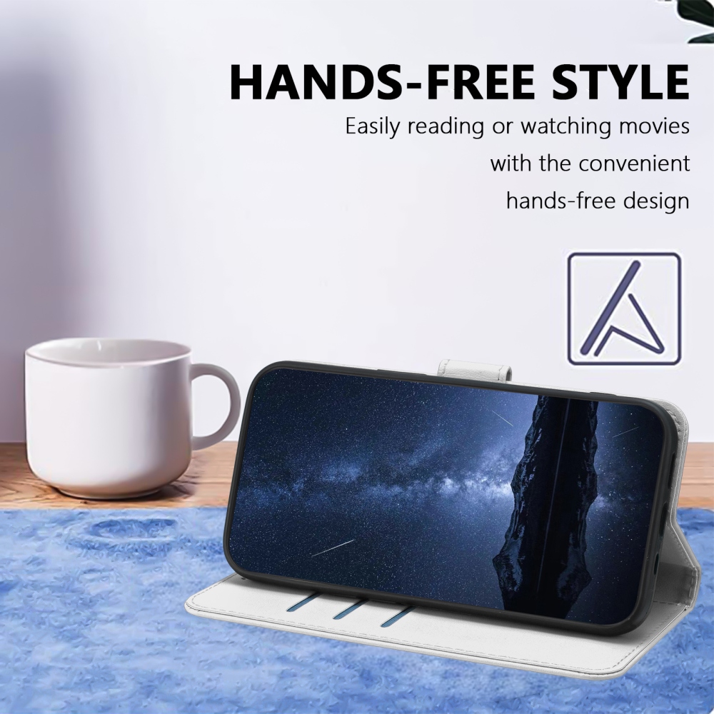 Solid knižkové puzdro na Xiaomi 17 Ultra - strieborné