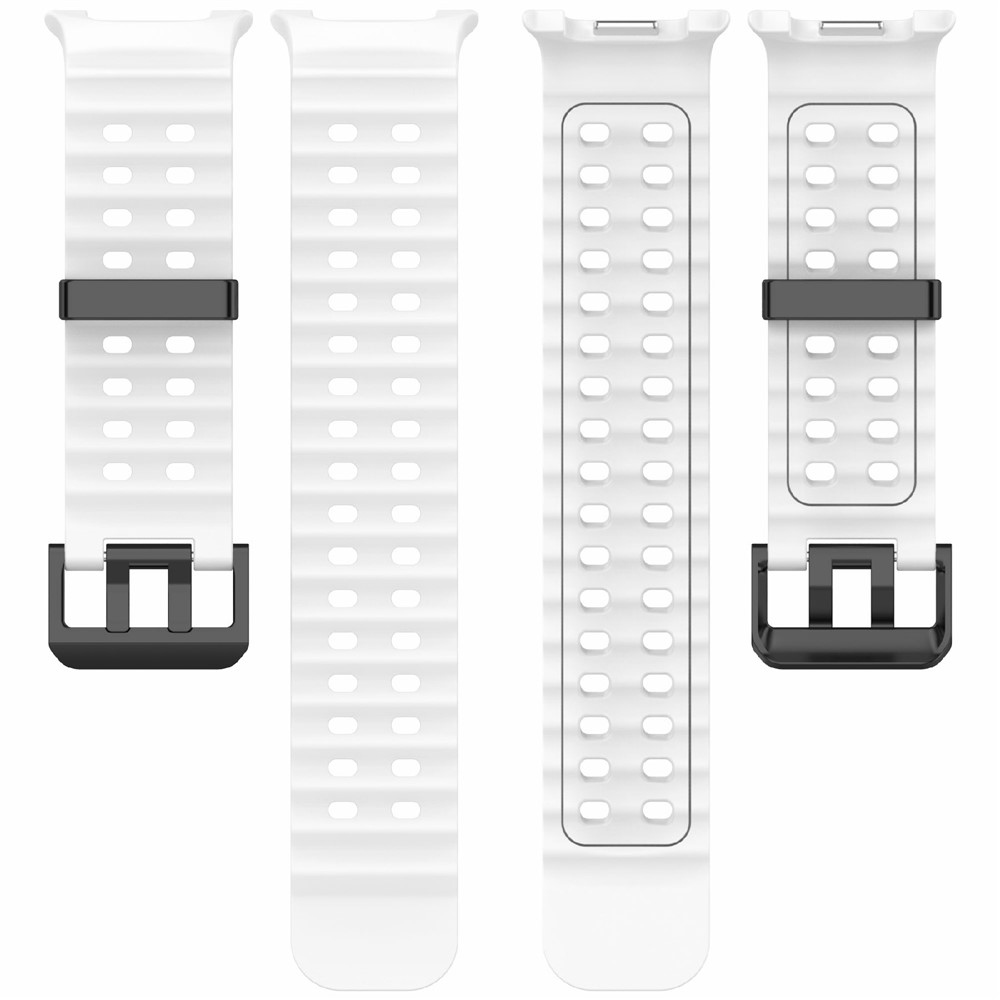 Solid silikónový remienok na Samsung Galaxy Watch8 Classic 46mm/Watch8 44mm/40mm - biely