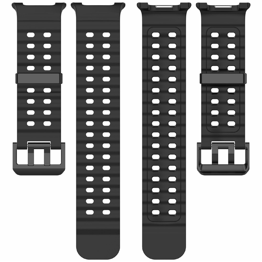 Solid silikónový remienok na Samsung Galaxy Watch8 Classic 46mm/Watch8 44mm/40mm - čierny