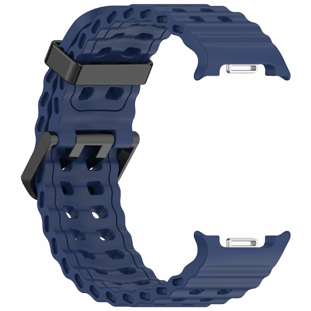 Solid silikónový remienok na Samsung Galaxy Watch8 Classic 46mm/Watch8 44mm/40mm - modrý