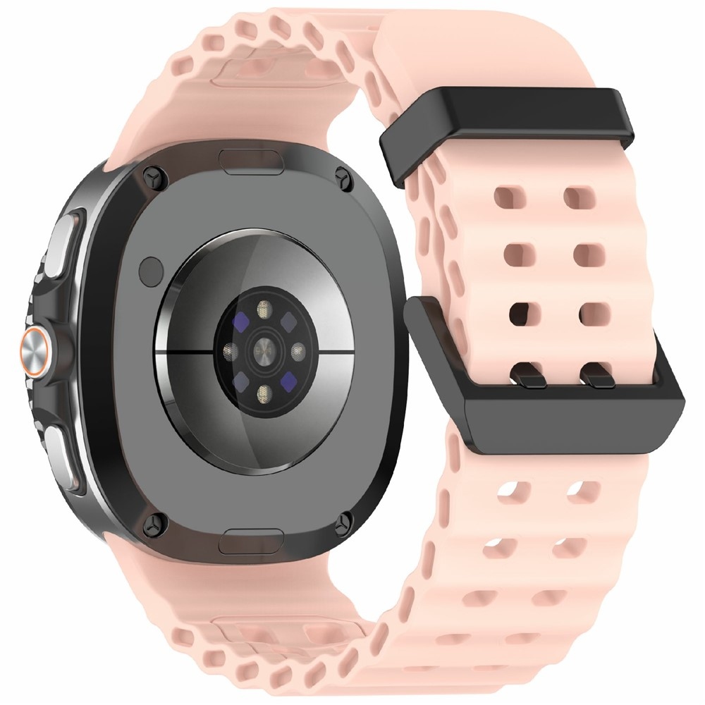Solid silikónový remienok na Samsung Galaxy Watch8 Classic 46mm/Watch8 44mm/40mm - ružový