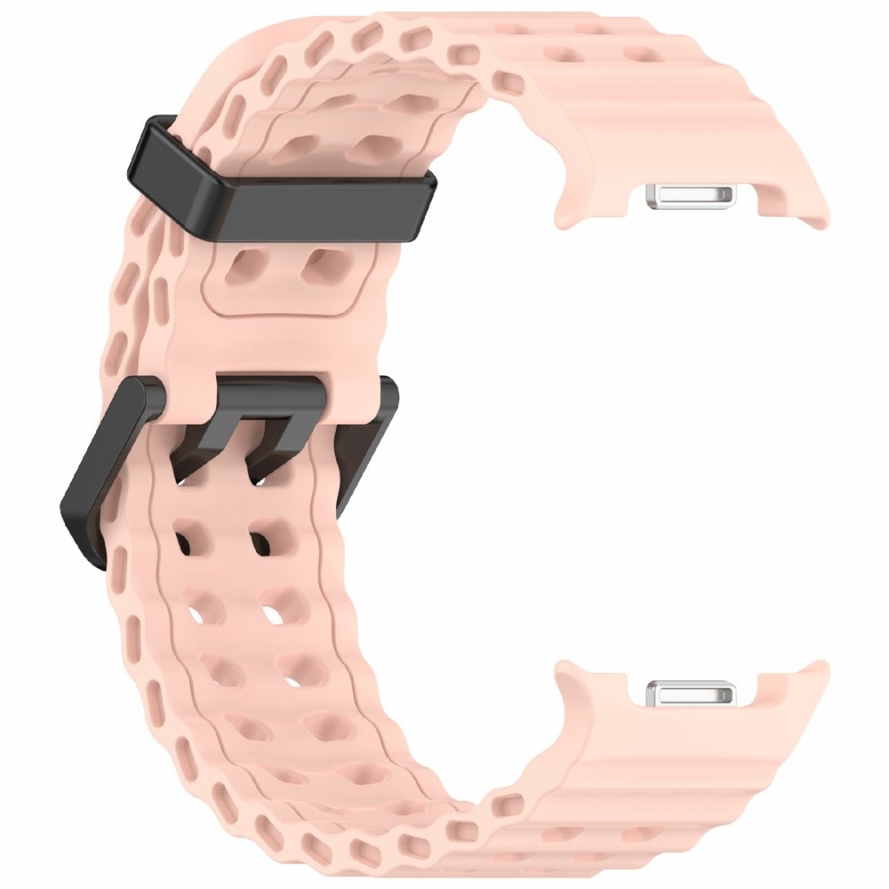 Solid silikónový remienok na Samsung Galaxy Watch8 Classic 46mm/Watch8 44mm/40mm - ružový