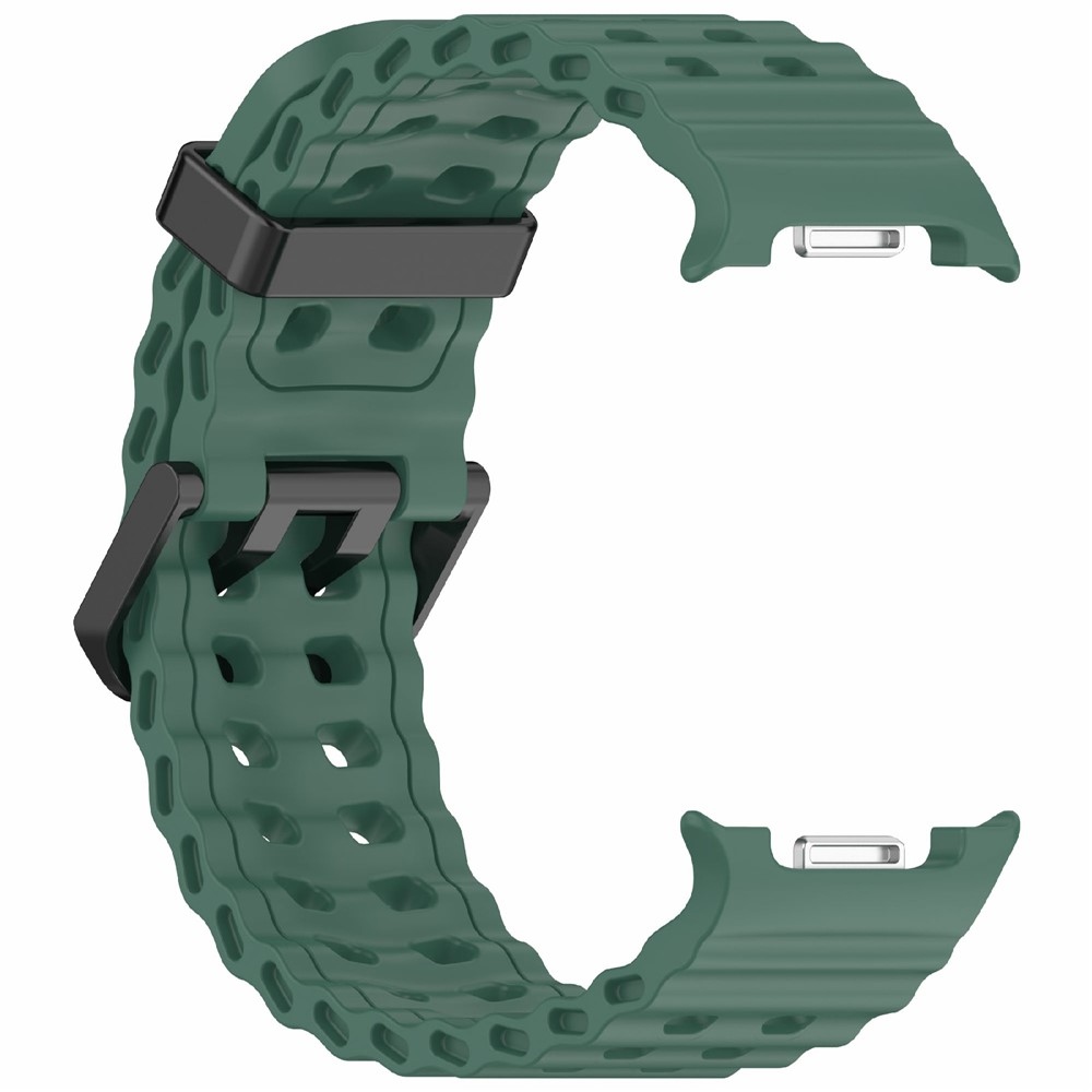 Solid silikónový remienok na Samsung Galaxy Watch8 Classic 46mm/Watch8 44mm/40mm - zelený