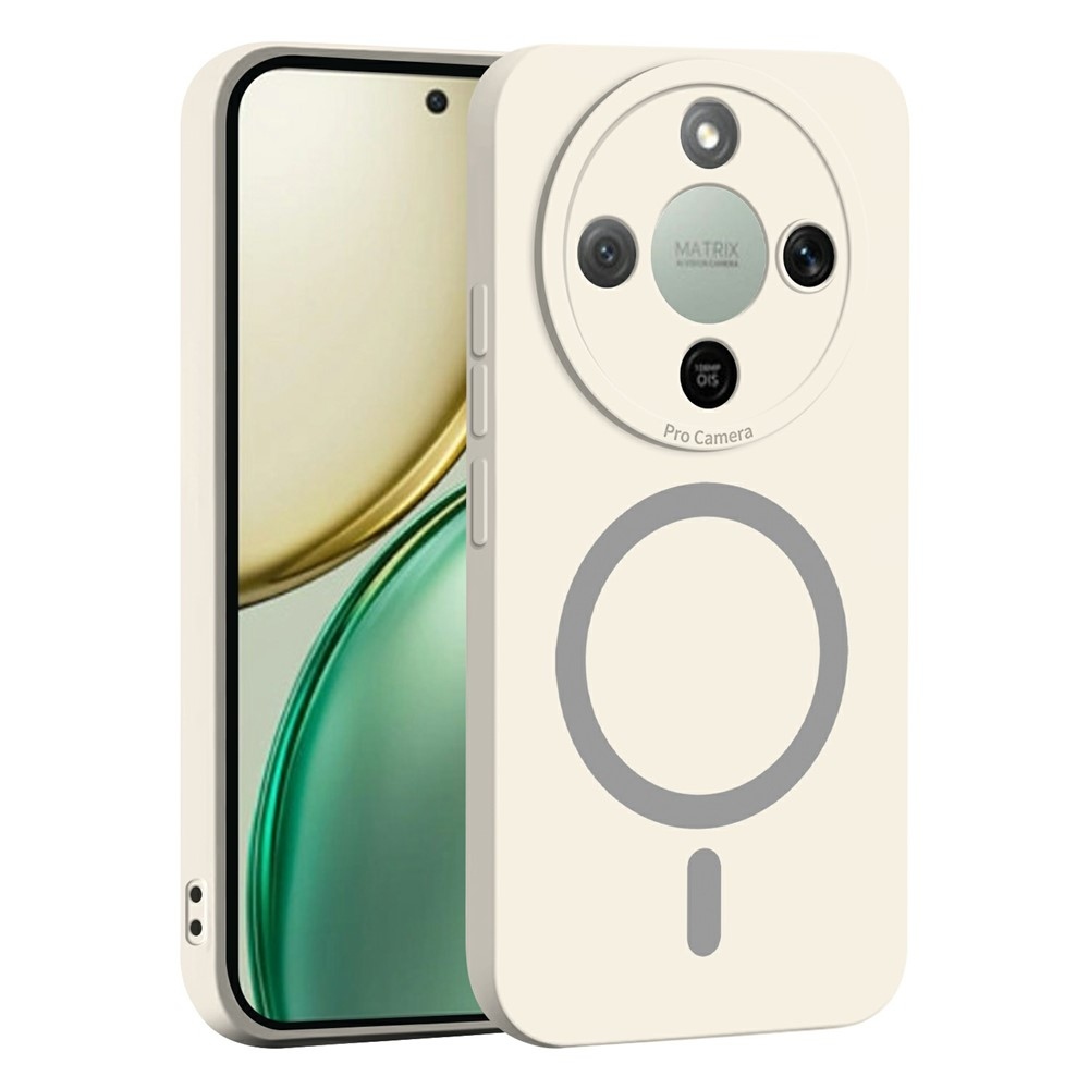 Solide gélový obal s MagSafe na Honor Magic 8 Lite 5G - biely