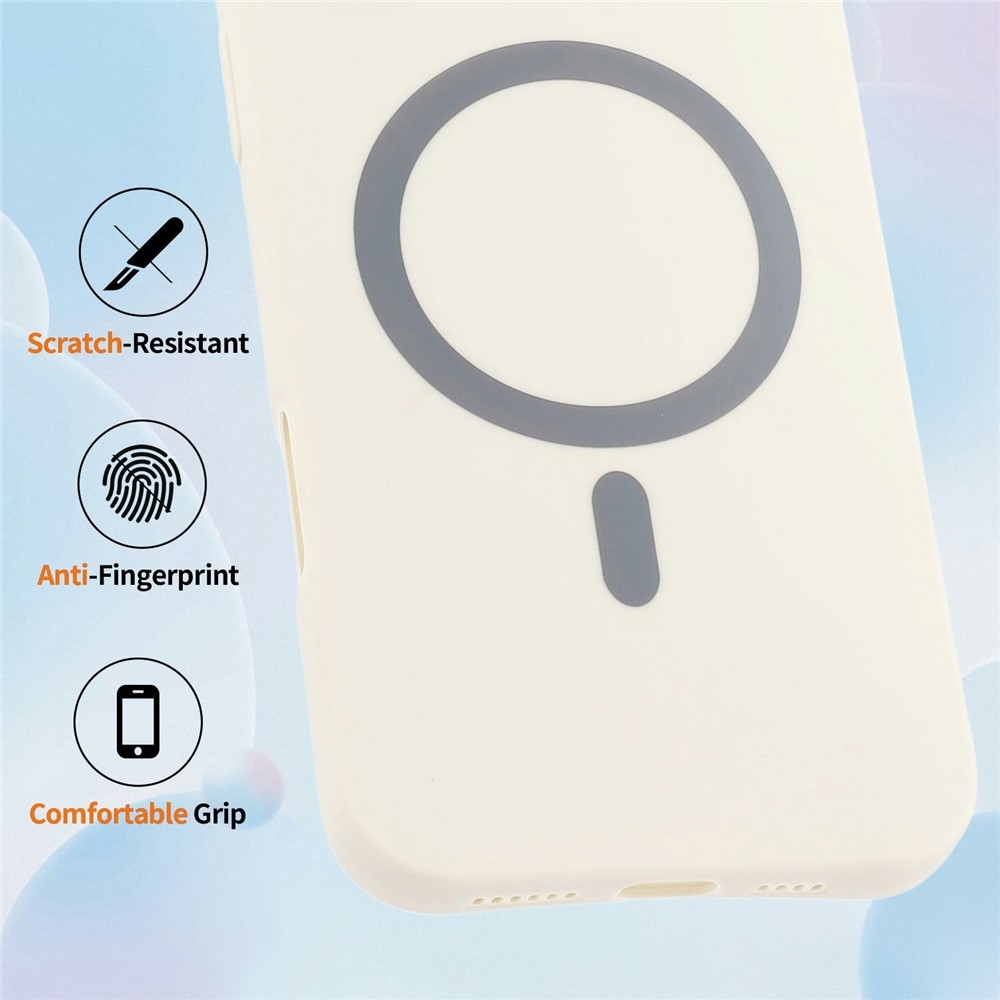 Solide gélový obal s MagSafe na Honor Magic 8 Lite 5G - biely