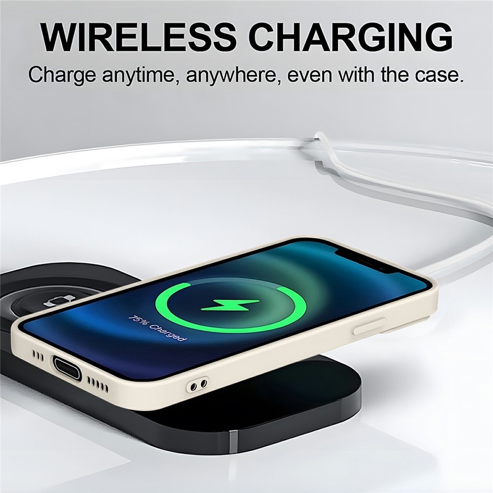 Solide gélový obal s MagSafe na Honor Magic 8 Lite 5G - biely