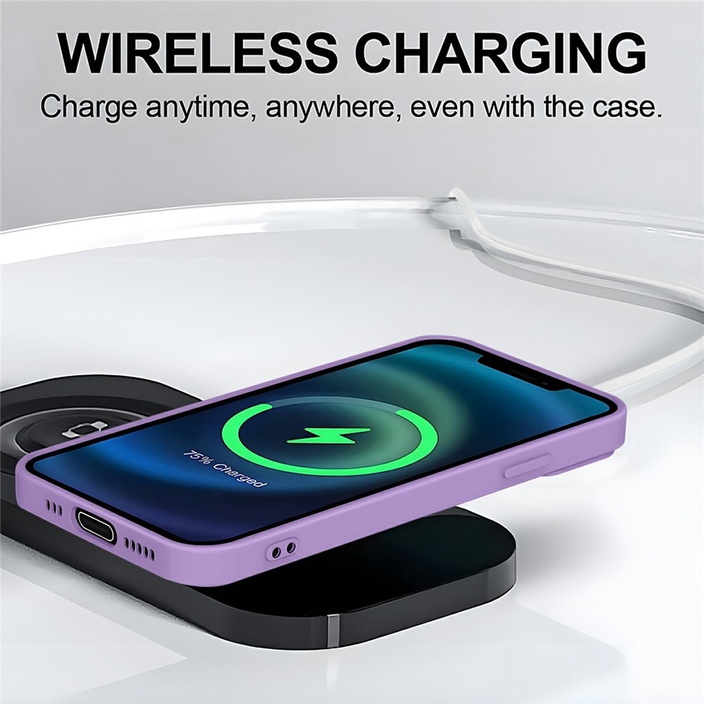 Solide gélový obal s MagSafe na Honor Magic 8 Lite 5G - fialový