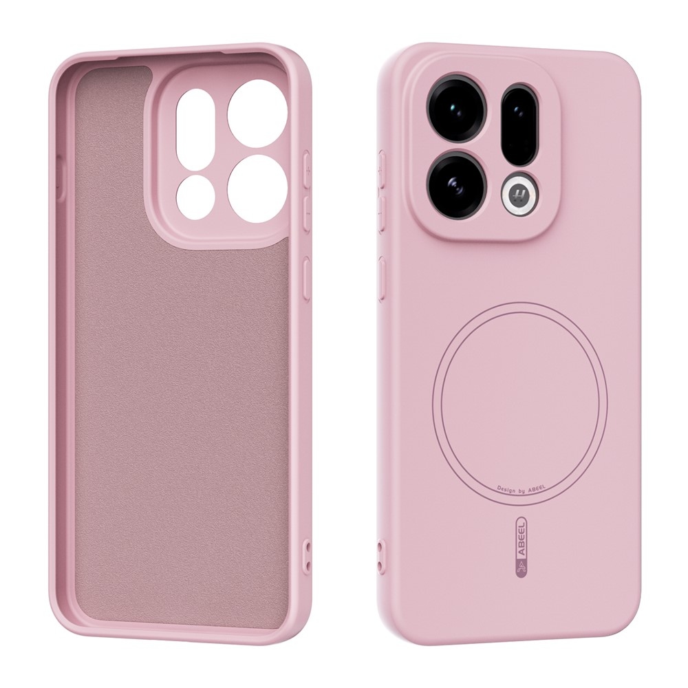 Solide gélový obal s MagSafe na Oppo Find X9 5G - ružový