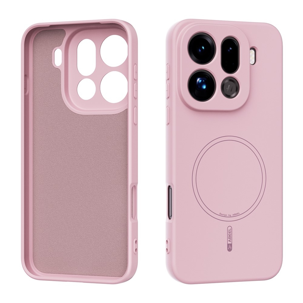 Solide gélový obal s MagSafe na Oppo Find X9 Pro 5G - ružový