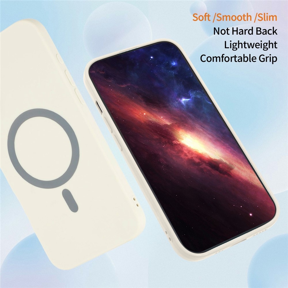 Solide gélový obal s MagSafe na Samsung Galaxy S26 FE - béžový