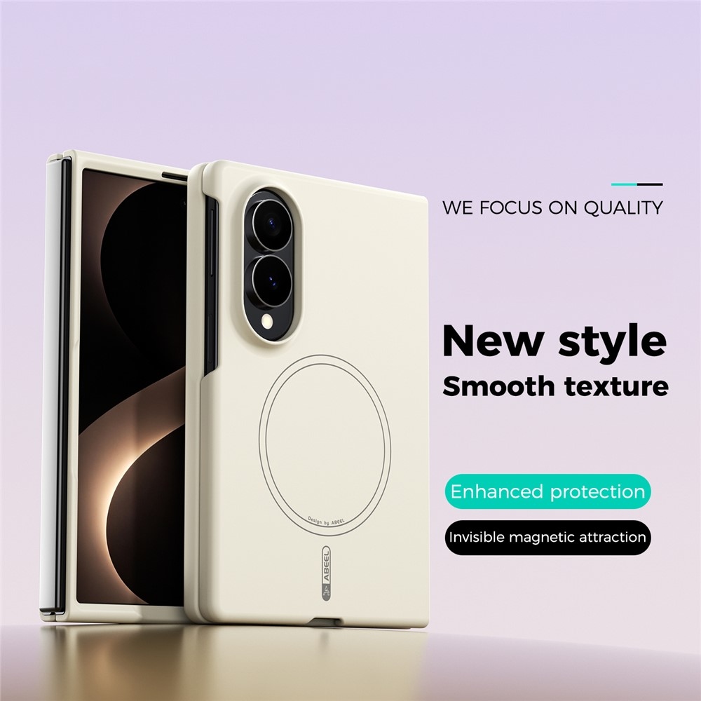 Solide gélový obal s MagSafe na Samsung Galaxy Z Fold8 5G - béžový