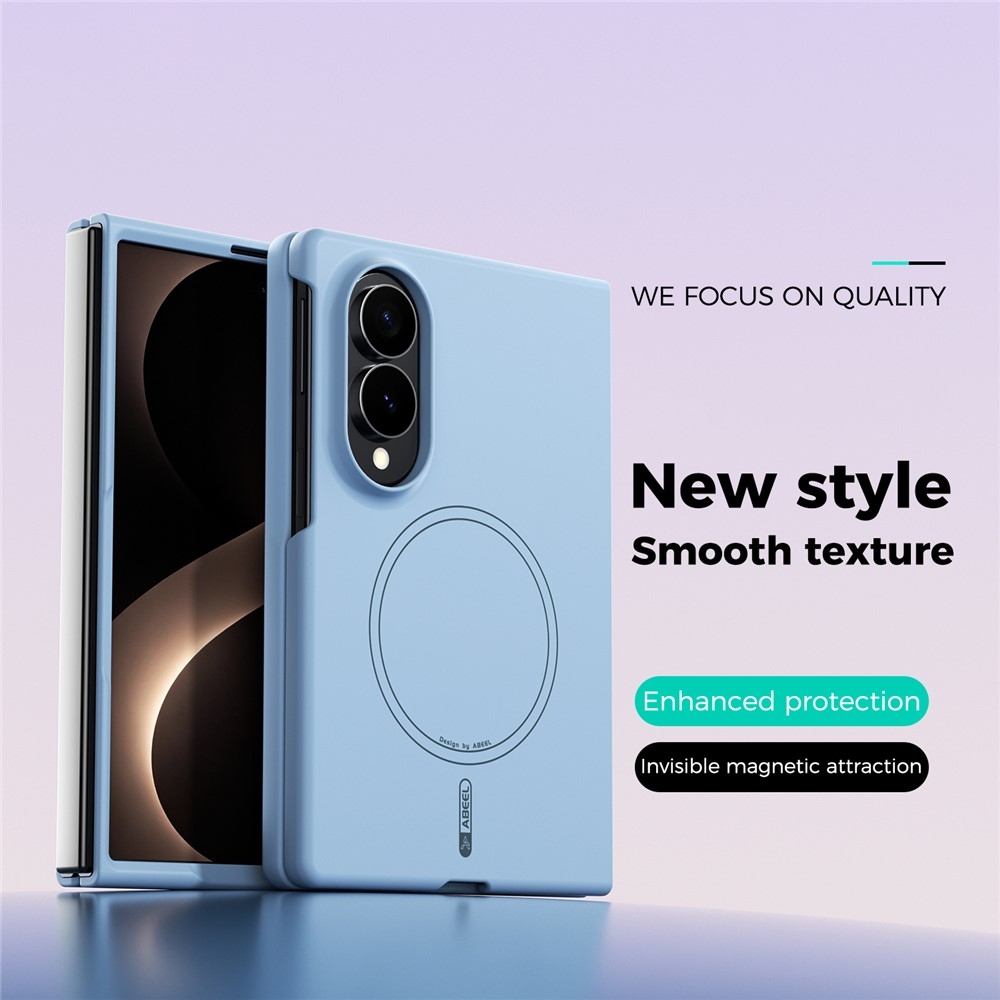 Solide gélový obal s MagSafe na Samsung Galaxy Z Fold8 5G - svetlomodrý
