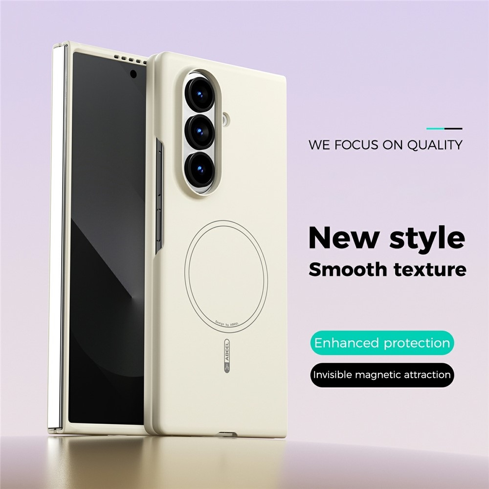 Solide gélový obal s MagSafe na Samsung Galaxy Z Fold8 Ultra 5G - béžový
