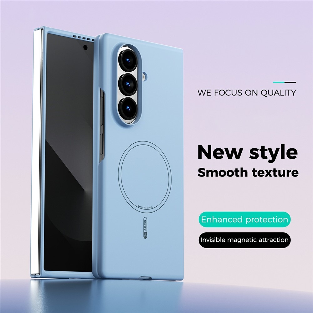 Solide gélový obal s MagSafe na Samsung Galaxy Z Fold8 Ultra 5G - svetlomodrý