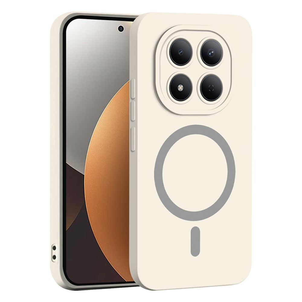 Solide gélový obal s MagSafe na Xiaomi Redmi Note 15 Pro 4G - biely