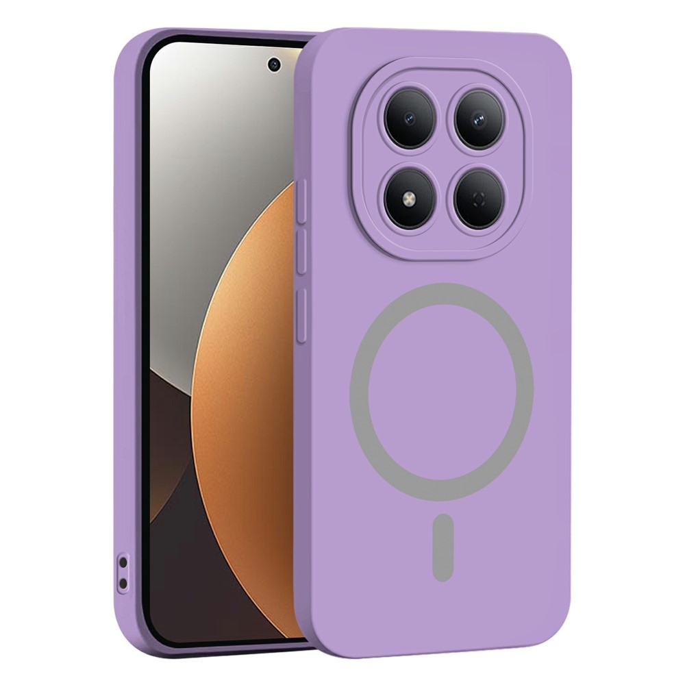 Solide gélový obal s MagSafe na Xiaomi Redmi Note 15 Pro 4G - fialový
