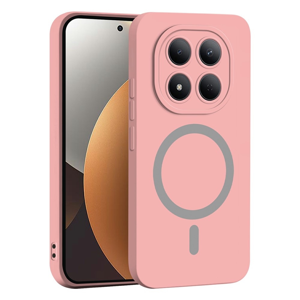 Solide gélový obal s MagSafe na Xiaomi Redmi Note 15 Pro 4G - ružový