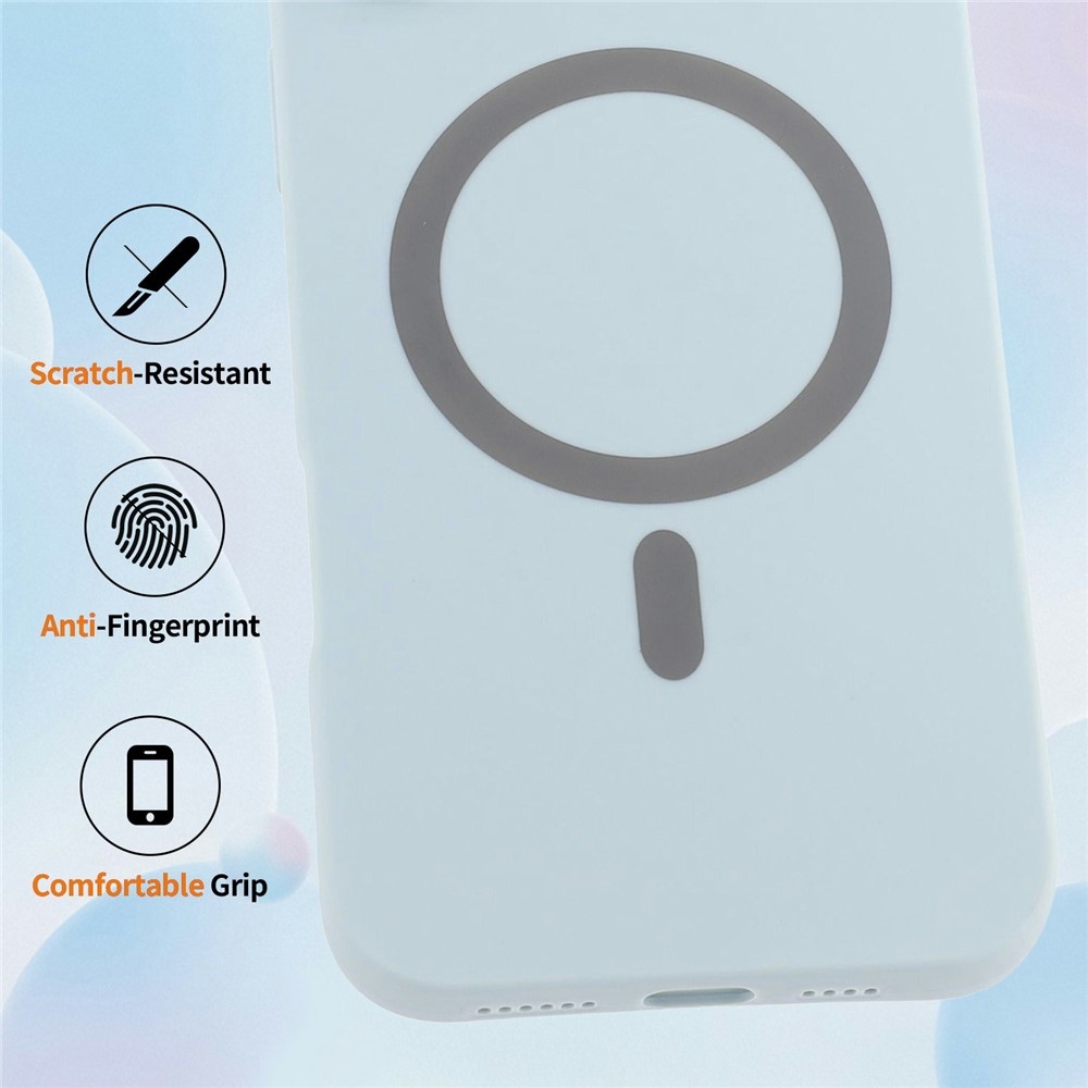 Solide gélový obal s MagSafe na Xiaomi Redmi Note 15 Pro 4G - svetlomodrý