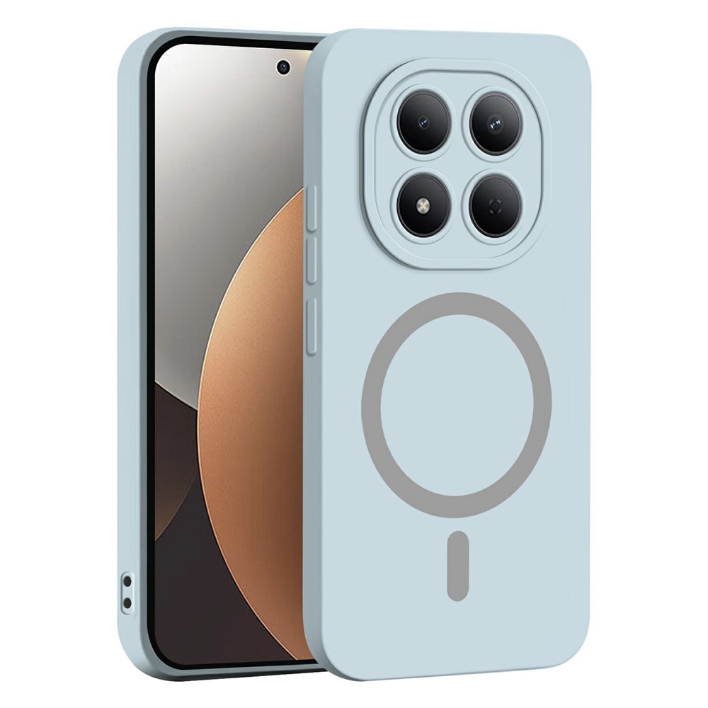 Solide gélový obal s MagSafe na Xiaomi Redmi Note 15 Pro 4G - svetlomodrý