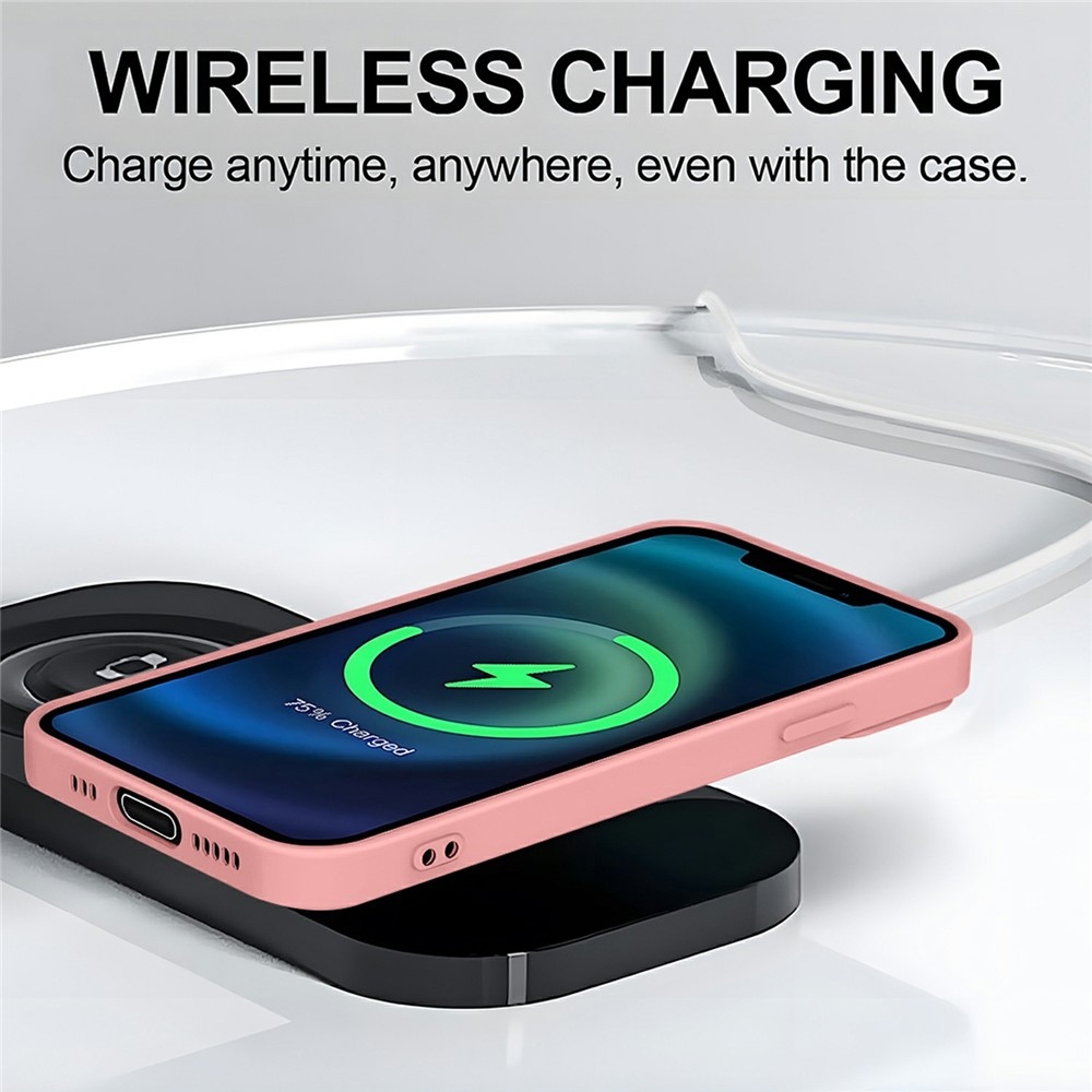 Solide gélový obal s MagSafe na Xiaomi Redmi Note 15 Pro 5G - ružový