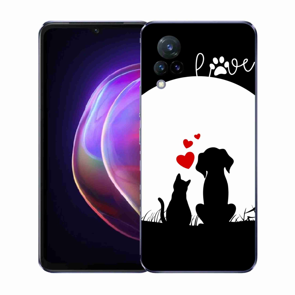 Gélový kryt mmCase na Vivo V21 4G/5G - zvieracia láska