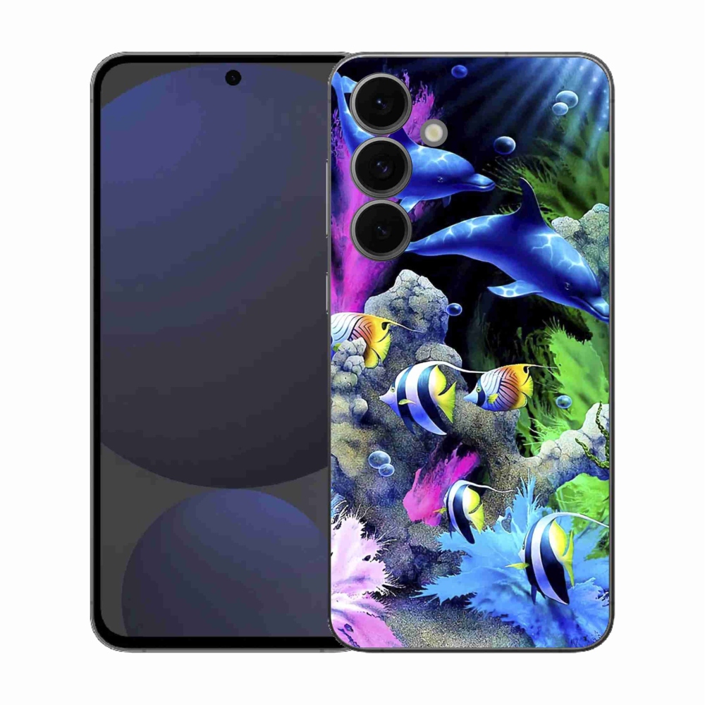 Gélový kryt mmCase na Samsung Galaxy S25 FE - morský svet