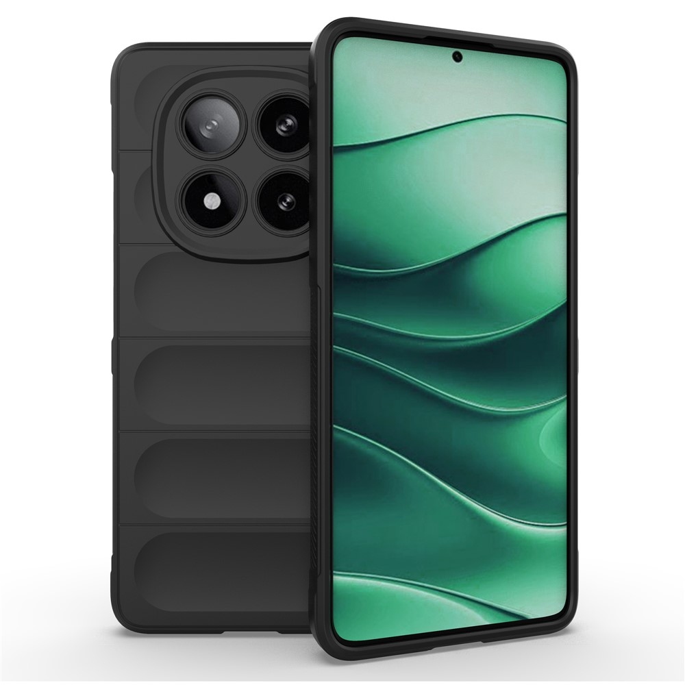 Rugg odolný gélový obal na Xiaomi Redmi Note 14 Pro 5G/Poco X7 5G - čierny