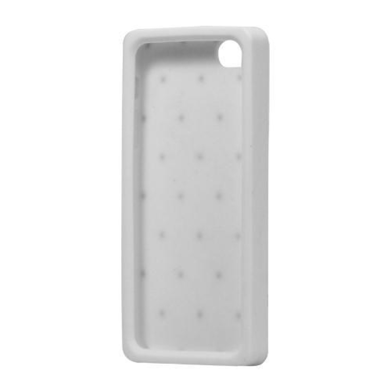 Spark silikónový obal na iPhone SE a iPhone 5 - biely