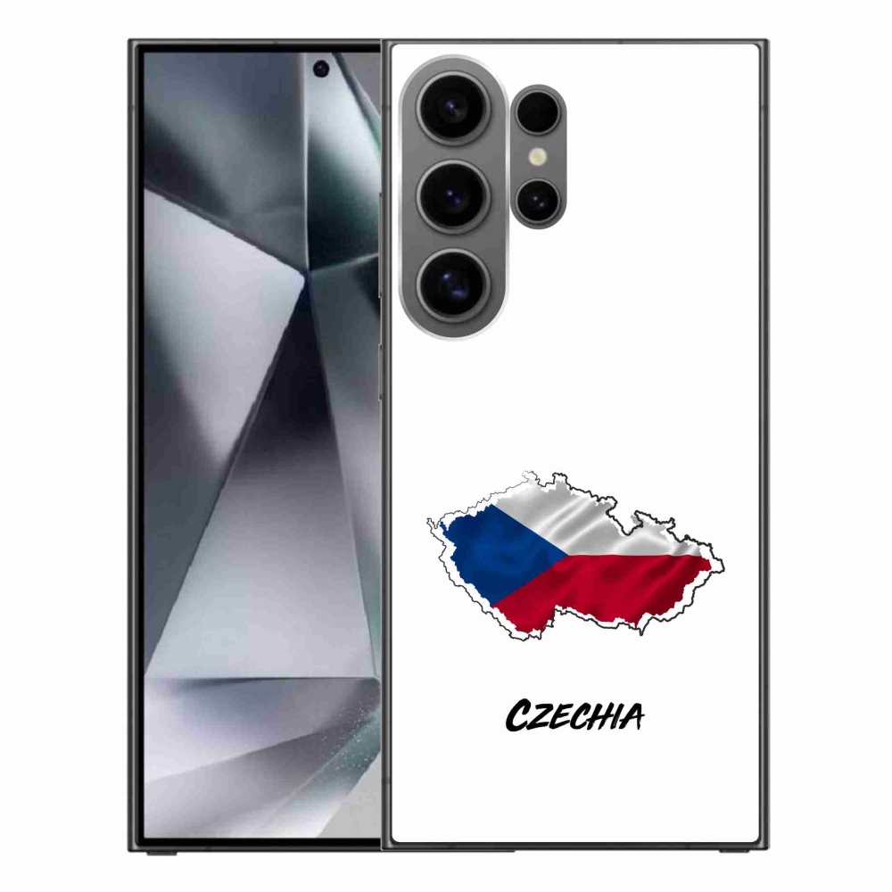 Gélový kryt mmCase na Samsung Galaxy S24 Ultra - Czechia biele pozadie