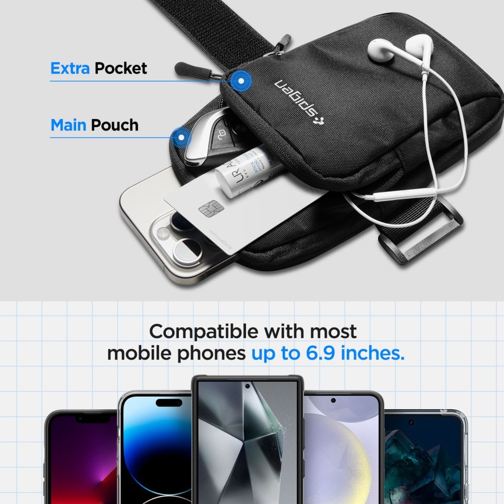 Športové puzdro na paži Spigen A702 Dynamic Shield