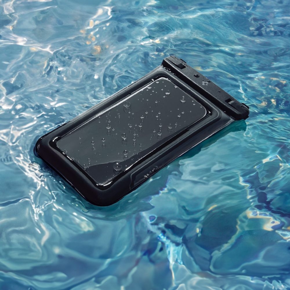 Spigen AquaShield A611P vodotesné plávajúce univerzálne púzdro (2ks) - matné čierne