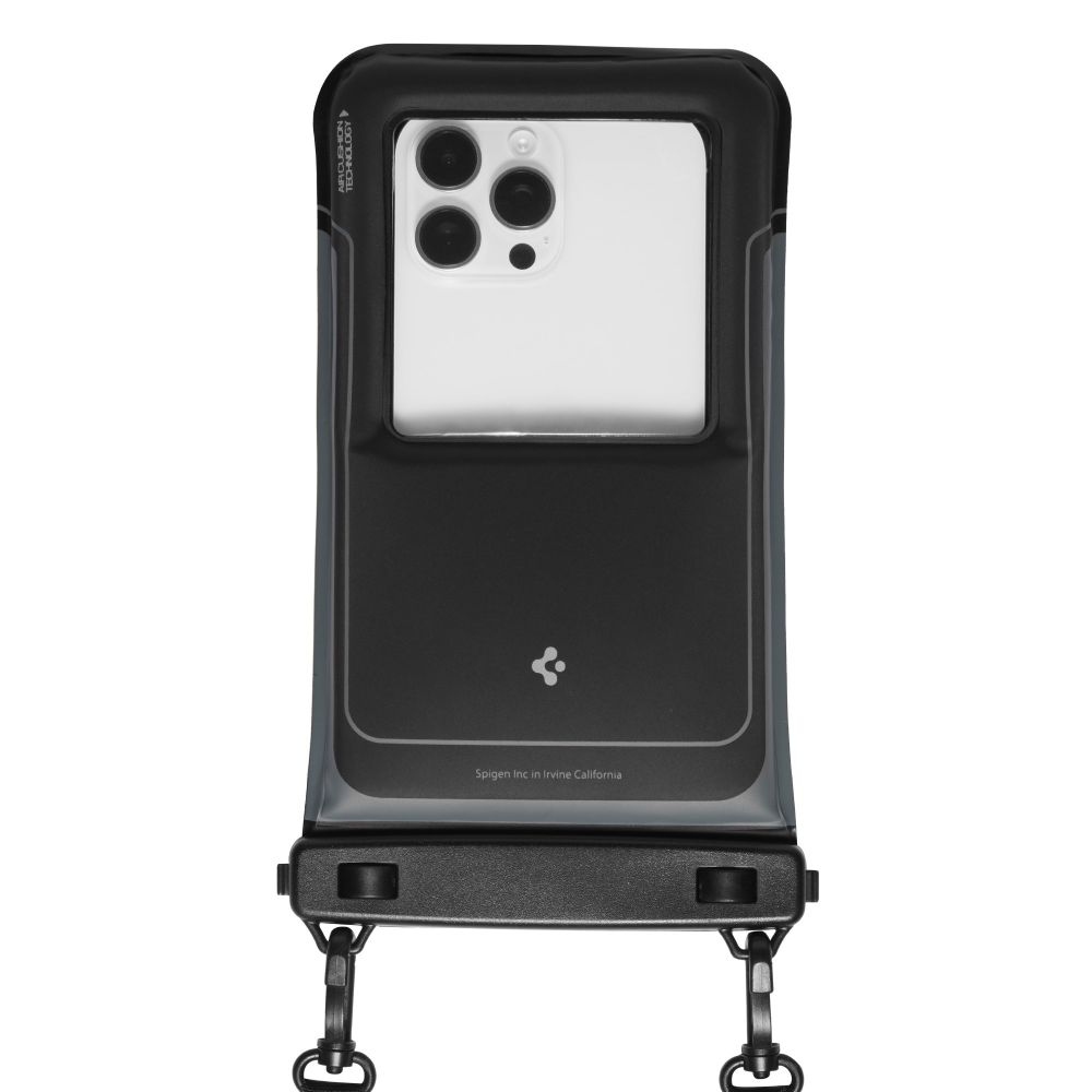 Spigen AquaShield A611P vodotesné plávajúce univerzálne púzdro (2ks) - matné čierne