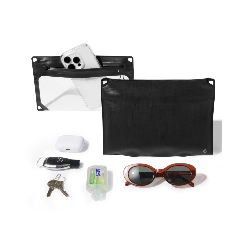 Spigen AquaShield A640 univerzálna vodotesná taška cez rameno a púzdro - čierna