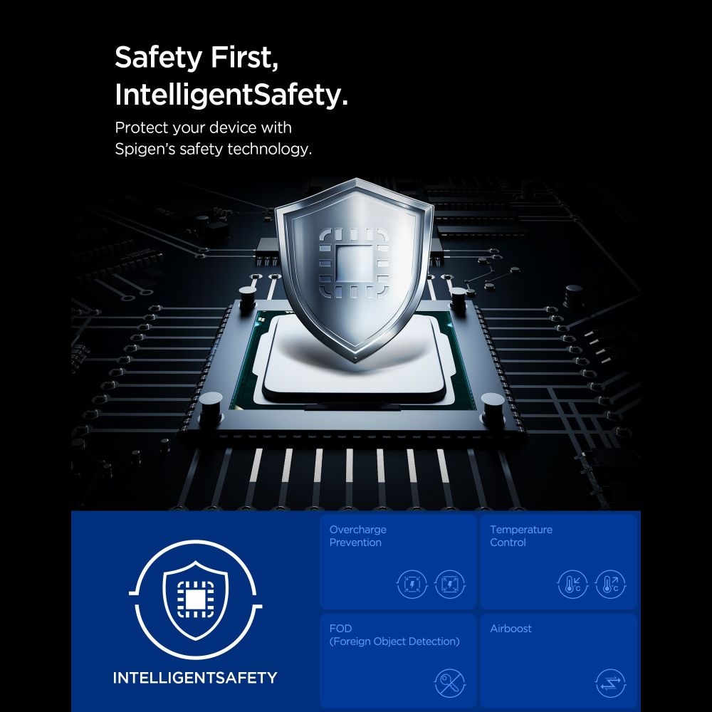 Spigen EA2205MQ MagSafe powerbanka 5000 mAh 22,5 W Qi2 - modrá