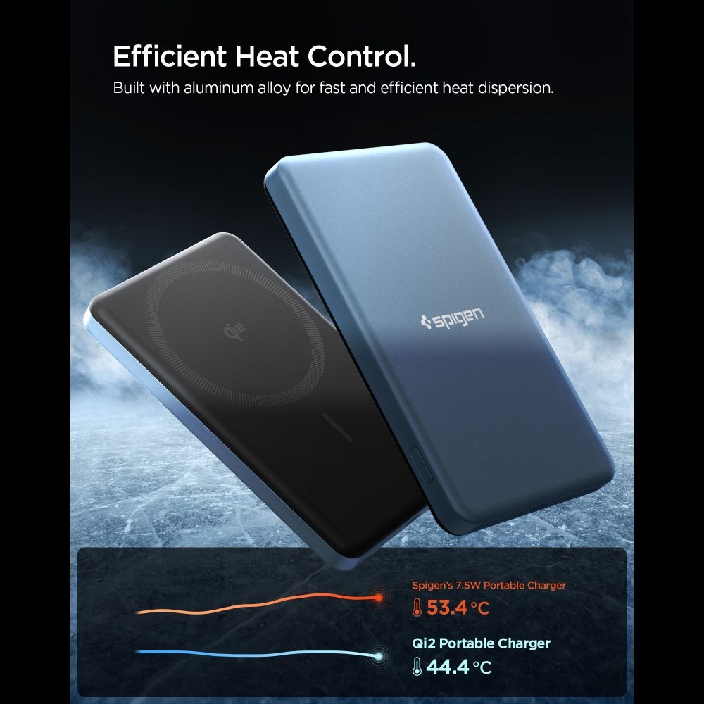 Spigen EA2205MQ MagSafe powerbanka 5000 mAh 22,5 W Qi2 - modrá