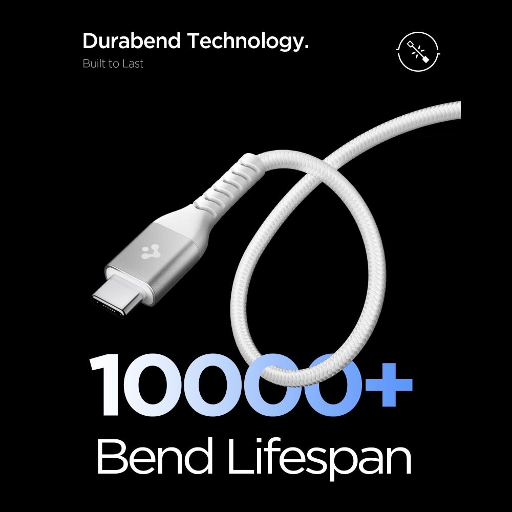 Spigen EB10010CCA dátový kábel USB-C/USB-C 100W 1m - biely