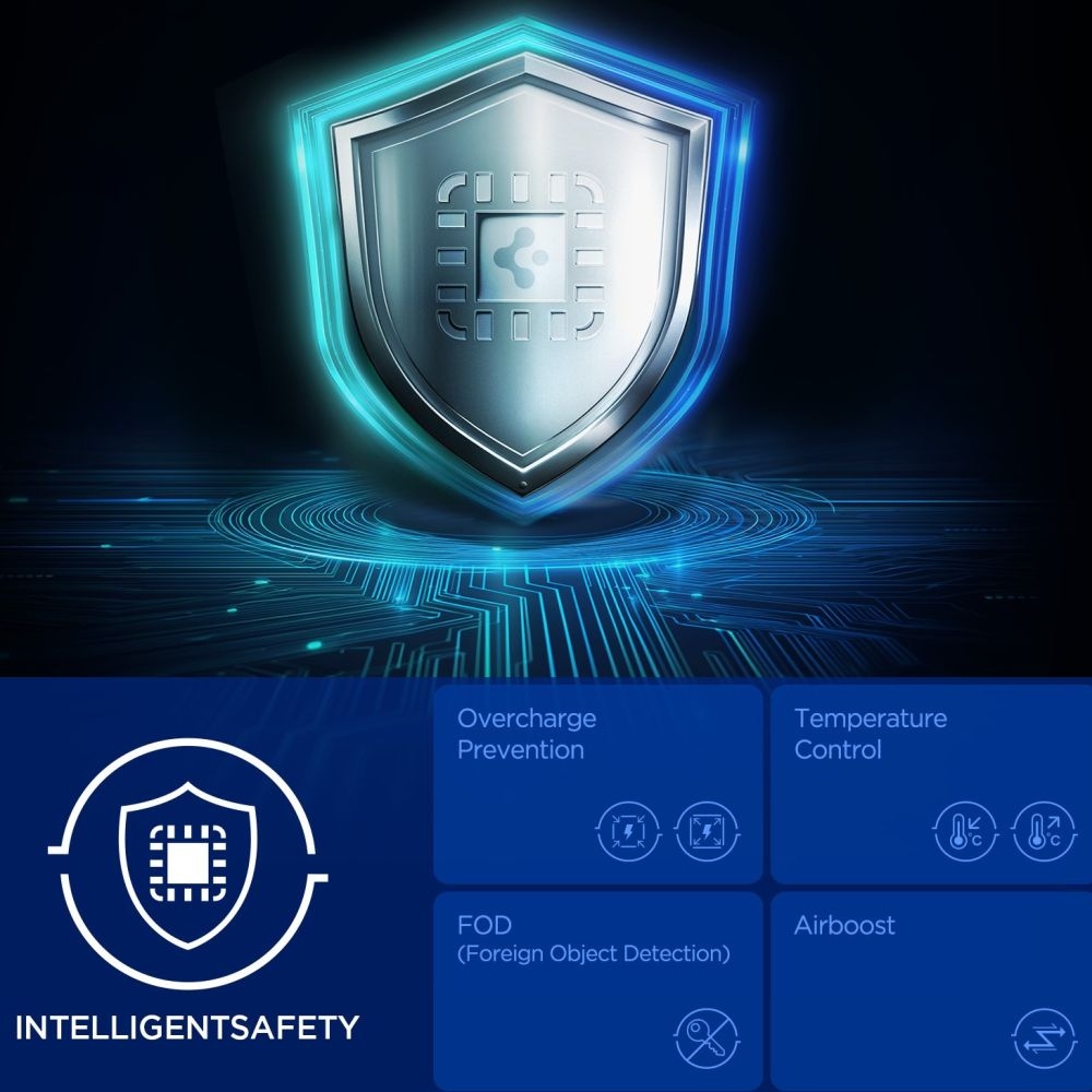 Spigen EV25MFAQ držiak do ventilácie s MagSafe Qi2 bezdrôtovým nabíjaním 25W - čierny