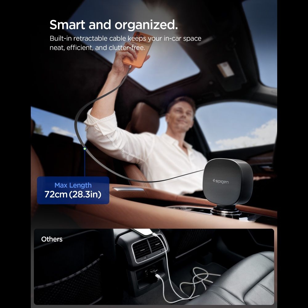 Spigen EV603BT autonabíjačka 60W USB-C a USB-A - čierna