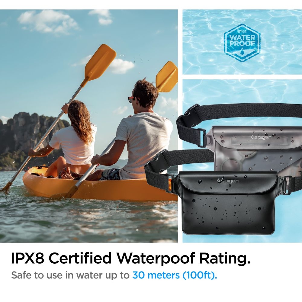 Spigen univerzálne vodotesné púzdro A620 - čierne