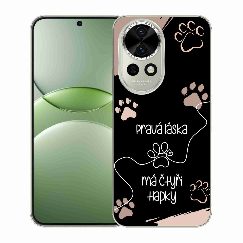Gélový kryt mmCase na Huawei Nova 13 5G - psí motív 1 čierne pozadie